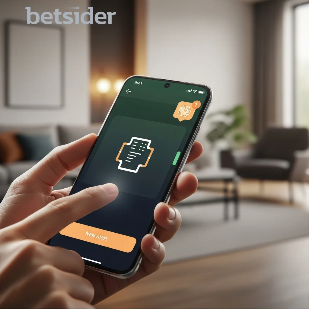 Smartphone, das eine App-Benachrichtigung anzeigt
